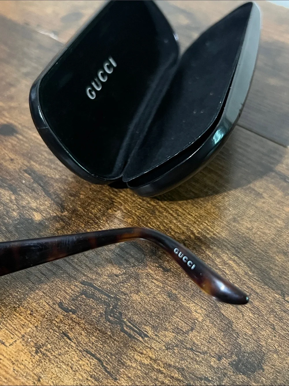 Gucci Brown Tinted Rectangular Sunglasses prescription lens’s 2455/S 54[]17 120